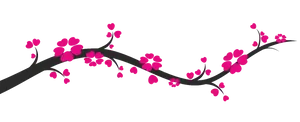 Cherry Blossom Branch Vector