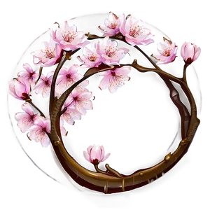 Cherry Blossom Circle PNG 96 PNG