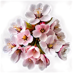 Cherry Blossom Emoji Expression PNG Plw