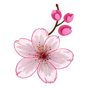 Cherry Blossom Fabric PNG 06292024