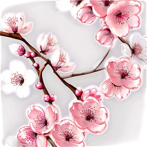 Cherry Blossom Fabric PNG Twl28 PNG