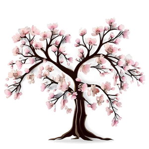 Cherry Blossom Fairy Tale Scene PNG Pln29