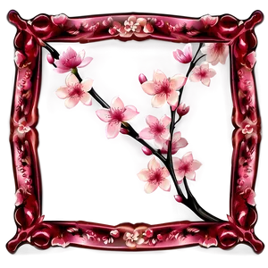 Cherry Blossom Frame Border Png Nvk PNG image