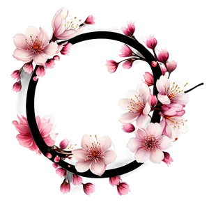 Cherry Blossom Frame PNG Uyg PNG
