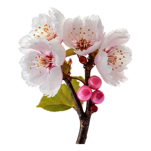 Cherry Blossom In Soft Focus PNG 05032024