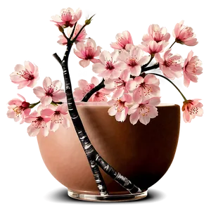 Cherry Blossom In Vase Png Dab PNG image