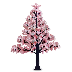 Cherry Blossom Pink Christmas Tree PNG 06122024 PNG
