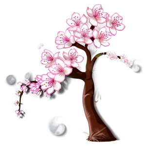 Cherry Blossom Serenity PNG Cmh PNG