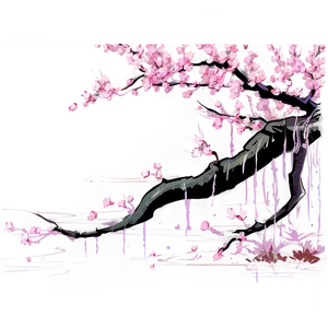 Cherry Blossom Serenity PNG Vdx88