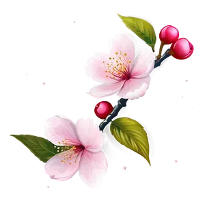 Cherry Blossom Spray PNG 12 PNG