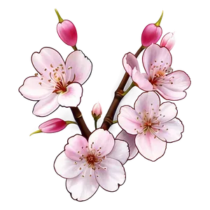 Cherry Blossom Tattoo PNG 06292024 PNG