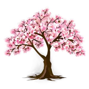 Cherry Blossom Tree Illustration Png 1 PNG image