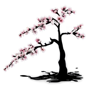 Cherry Blossom Tree Outline PNG 05242024 PNG