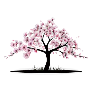 Cherry Blossom Tree Scene PNG 05242024 PNG