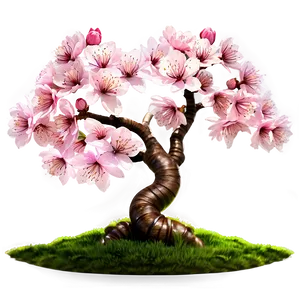 Cherry Blossom Zen Garden Png Aig44 PNG image