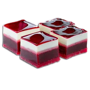 Cherry Jello Squares Png 06132024 PNG image