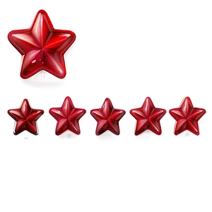 Cherry Red Star PNG Oik4