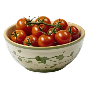 Cherry Tomato Bowl PNG Pew