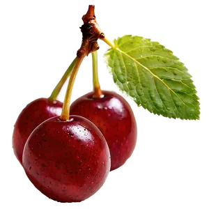 Cherry Tree And Bee PNG Egu