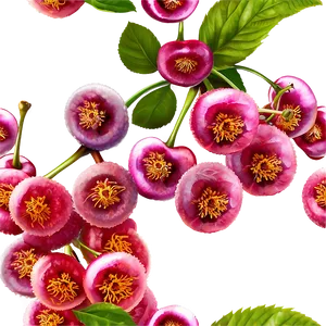 Cherry Tree Art PNG 42