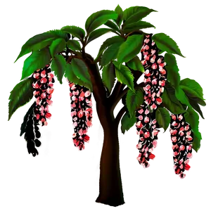 Cherry Tree At Night PNG 50 PNG