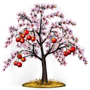 Cherry Tree In Autumn PNG 50 PNG