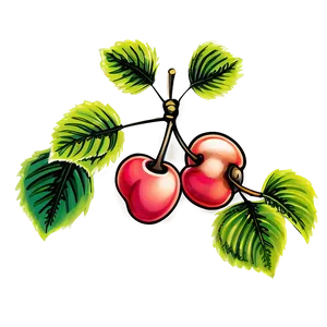 Cherry Tree Sketch PNG Voe PNG
