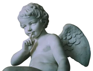 Cherubic Silence Sculpture