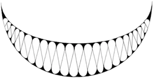 Cheshire Cat Grin Vector PNG image