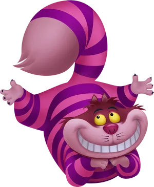 Cheshire Cat Grinning PNG image