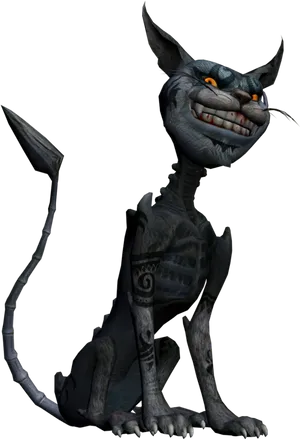 Cheshire Cat3 D Render PNG image