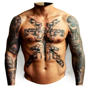 Chest Tattoo A PNG image