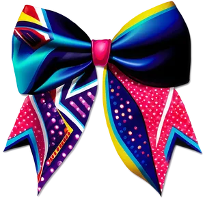 Chevron Cheer Bow PNG Pdj72