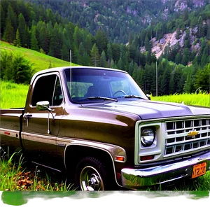 Chevy Truck In Nature Png 06272024 PNG image