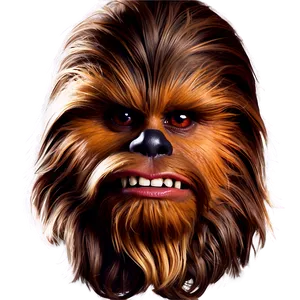 Chewbacca Digital Painting Png 06202024 PNG image