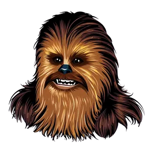 Chewbacca Hand-drawn PNG Ikb
