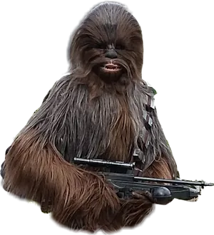 Chewbacca_with_ Bowcaster PNG image