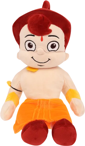 Chhota Bheem Plush Toy PNG image