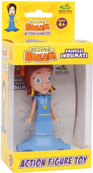 Chhota Bheem Princess Indumati Action Figure PNG image