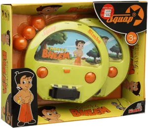 Chhota Bheem Squap Catch Ball Game Packaging PNG image