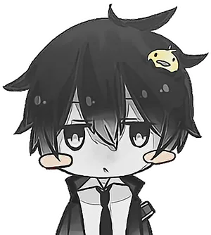 Chibi Anime Boywith Cheese Hairclip