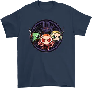 Chibi Avengers Scarlet Witch T Shirt Design PNG image