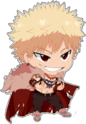 Chibi Bakugou My Hero Academia PNG