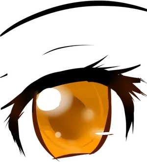 Chibi Character Glowing Eyes Dark Background PNG image