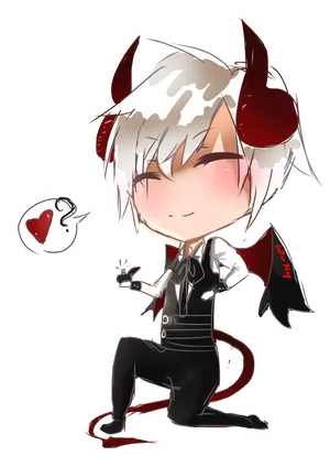 Chibi Demon Boy Anime Art