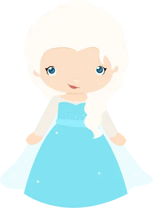 Chibi Elsa Frozen Character PNG