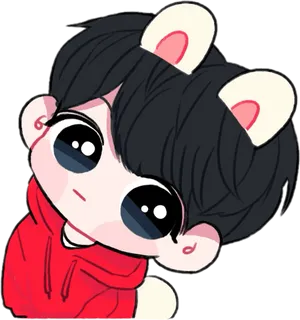 Chibi_ Jungkook_ Cartoon PNG