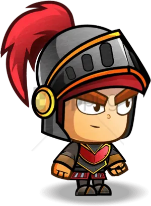 Chibi Knight Character PNG image