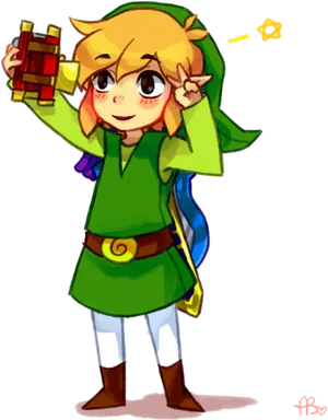Chibi Linkwith Lantern