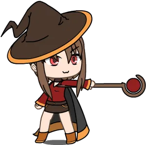 Chibi Megumin Character Art PNG image